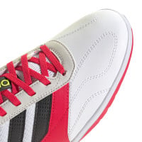 adidas Super Sala III Chaussures de Foot en Salle (IN) Blanc Rouge Gris Jaune