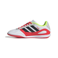 adidas Super Sala III Chaussures de Foot en Salle (IN) Enfants Blanc Rouge Gris Jaune