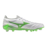 Mizuno Morelia Neo IV Beta Japan Gras Voetbalschoenen (FG) Zilver Felgroen