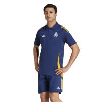 adidas Real Madrid Ensemble Polo 2024-2025 Bleu Foncé Orange Bleu Clair