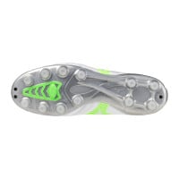 Mizuno Morelia Neo IV Pro Gras Voetbalschoenen (FG) Zilver Felgroen