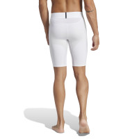 adidas Techfit Short Collant Blanc Noir