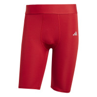 adidas Techfit Short Collant Rouge Blanc Noir