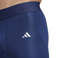 adidas Techfit Short Collant Bleu Foncé Blanc Noir