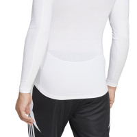 adidas Techfit Sous-Maillot à Manches Longues Blanc