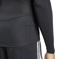 adidas Techfit Ondershirt Lange Mouwen Zwart Wit