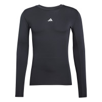 adidas Techfit Ondershirt Lange Mouwen Zwart Wit