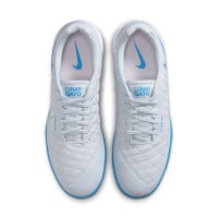 Nike Lunar Gato II Zaalvoetbalschoenen (IN) Grijs Lichtblauw Wit