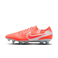 Nike Tiempo Legend 10 Elite IJzeren-Nop Voetbalschoenen (SG) Anti-Clog Felrood Wit