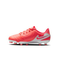 Nike Tiempo Legend 10 Academy Gras / Kunstgras Voetbalschoenen (MG) Kids Felrood Wit