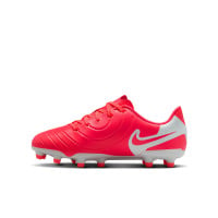 Nike Tiempo Legend 10 Club Gras / Kunstgras Voetbalschoenen (MG) Kids Felrood Wit