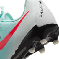 Nike Phantom GX II Academy Gras / Kunstgras Voetbalschoenen (MG) Kids Mintgroen Rood Zwart