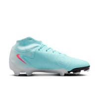 Nike Phantom Luna II Academy Gras / Kunstgras Voetbalschoenen (MG) Mintgroen Rood Zwart