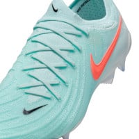 Nike Phantom GX II Elite Gazon Naturel Chaussures de Foot (FG) Vert Menthe Rouge Noir