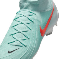 Nike Phantom Luna II Pro Gazon Naturel Chaussures de Foot (FG) Vert Menthe Rouge Noir