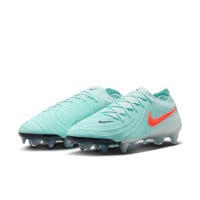 Nike Phantom GX II Elite Crampons Vissés Chaussures de Foot (SG) Anti-Clog Vert Menthe Rouge Noir