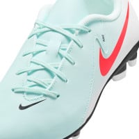 Nike Phantom GX II Club Gras / Kunstgras Voetbalschoenen (MG) Kids Mintgroen Rood Zwart