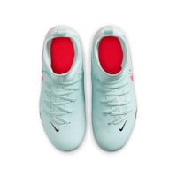 Nike Phantom Luna II Club Gras / Kunstgras Voetbalschoenen (MG) Kids Mintgroen Rood Zwart