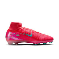 Nike Zoom Mercurial Superfly 10 Elite Gras Voetbalschoenen (FG) Rood Turquoise Roze