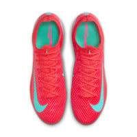 Nike Zoom Mercurial Vapor 16 Elite Gazon Naturel Chaussures de Foot (FG) Rouge Turquoise Rose