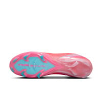 Nike Zoom Mercurial Vapor 16 Elite Gazon Naturel Chaussures de Foot (FG) Rouge Turquoise Rose