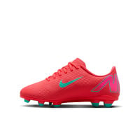 Nike Mercurial Vapor 16 Club Gras / Kunstgras Voetbalschoenen (MG) Kids Rood Turquoise Roze