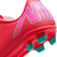 Nike Mercurial Vapor 16 Club Gras / Kunstgras Voetbalschoenen (MG) Kids Rood Turquoise Roze