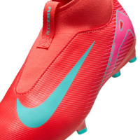 Nike Zoom Mercurial Superfly 10 Academy Gazon Naturel Artificiel Chaussures de Foot (MG) Enfants Rouge Turquoise Rose