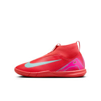 Nike Zoom Mercurial Superfly 10 Academy Chaussures de Foot en Salle (IN) Enfants Rouge Turquoise Rose