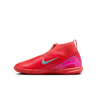 Nike Zoom Mercurial Superfly 10 Academy Chaussures de Foot en Salle (IN) Enfants Rouge Turquoise Rose