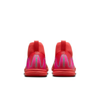 Nike Zoom Mercurial Superfly 10 Academy Chaussures de Foot en Salle (IN) Enfants Rouge Turquoise Rose