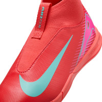 Nike Zoom Mercurial Superfly 10 Academy Chaussures de Foot en Salle (IN) Enfants Rouge Turquoise Rose