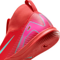 Nike Zoom Mercurial Superfly 10 Academy Chaussures de Foot en Salle (IN) Enfants Rouge Turquoise Rose