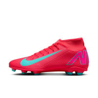 Nike Mercurial Superfly 10 Club Gazon Naturel Gazon Artificiel Chaussures de Foot (MG) Rouge Turquoise Rose