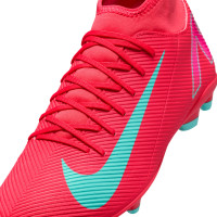 Nike Mercurial Superfly 10 Club Gazon Naturel Gazon Artificiel Chaussures de Foot (MG) Rouge Turquoise Rose