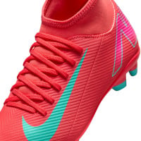 Nike Mercurial Superfly 10 Club Gazon Naturel Gazon Artificiel Chaussures de Foot (MG) Enfants Rouge Turquoise Rose