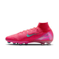 Nike Zoom Mercurial Superfly 10 Elite Kunstgras Voetbalschoenen (AG) Rood Turquoise Roze