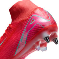 Nike Zoom Mercurial Superfly 10 Elite IJzeren-Nop Voetbalschoenen (SG) Rood Turquoise Roze