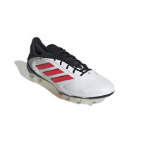 adidas Copa Pure III Elite Gazon Naturel Chaussures de Foot (FG) Blanc Noir Rouge