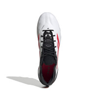 adidas Copa Pure III Elite Gazon Naturel Chaussures de Foot (FG) Blanc Noir Rouge