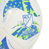 Ballon de football adidas MLS Club Taille 5 blanc vert bleu