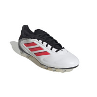 adidas Copa Pure III Pro Gras Voetbalschoenen (FG) Wit Zwart Rood