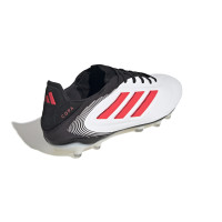 adidas Copa Pure III Pro Gras Voetbalschoenen (FG) Wit Zwart Rood