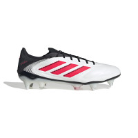 adidas Copa Pure III Elite Crampons Vissés Chaussures de Foot (SG) Blanc Noir Rouge