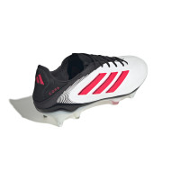 adidas Copa Pure III Elite Crampons Vissés Chaussures de Foot (SG) Blanc Noir Rouge