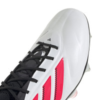 adidas Copa Pure III Elite Crampons Vissés Chaussures de Foot (SG) Blanc Noir Rouge