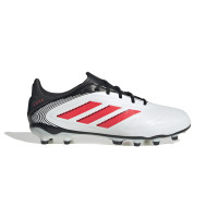 adidas Copa Pure III League Gras / Kunstgras Voetbalschoenen (MG) Kids Wit Zwart Rood