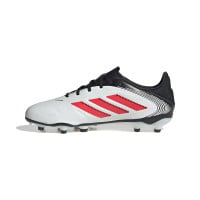 adidas Copa Pure III League Gras / Kunstgras Voetbalschoenen (MG) Kids Wit Zwart Rood