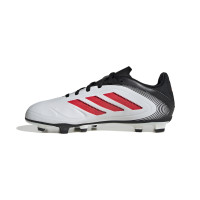 adidas Copa Pure III Club Gras / Kunstgras Voetbalschoenen (MG) Kids Wit Zwart Rood