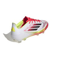 adidas F50 Elite Gras Voetbalschoenen (FG) Wit Rood Zwart Geel